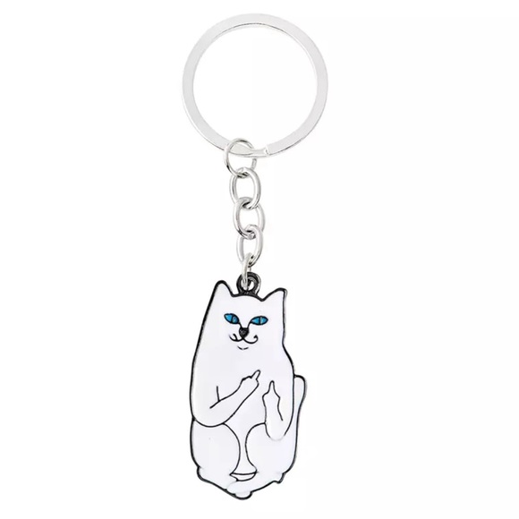 Accessories - NEW Cat Metal Keychain Keyring